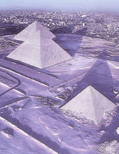 egypte sous la neige