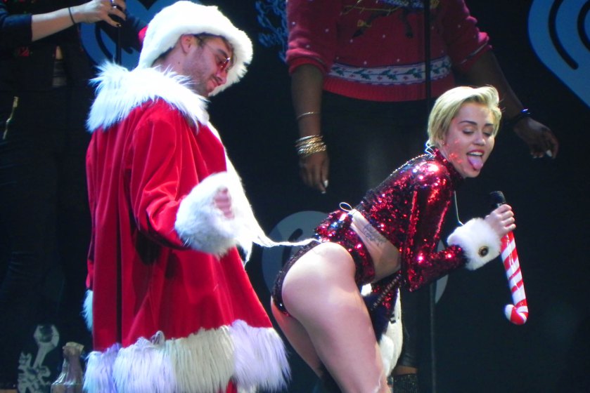 Miley Cyrus Performing at the Kiis FM Jingle Ball Concert