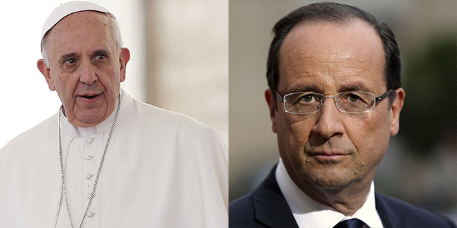 hollande rencontre visite pape francois 1er