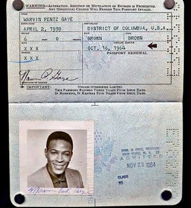 Le passeport de Marvin Gaye retrouvé dans une pochette de disque