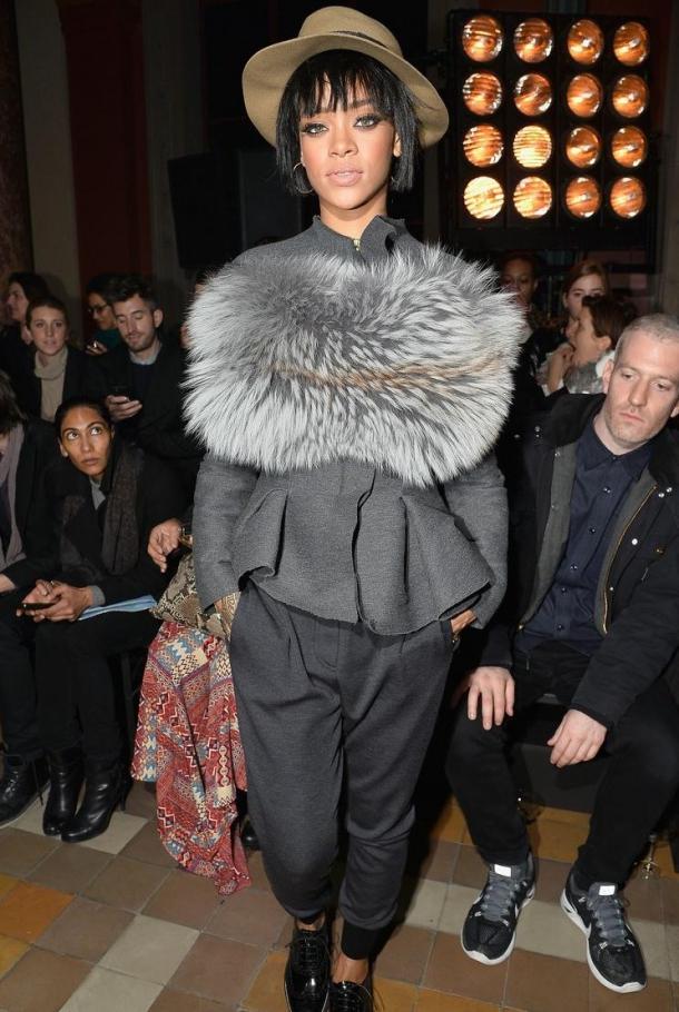 rihanna defile lanvin paris fashion week