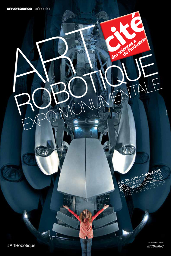 affiche exposition art robotique 
