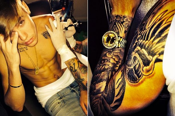 Justin bieber tattoo bras