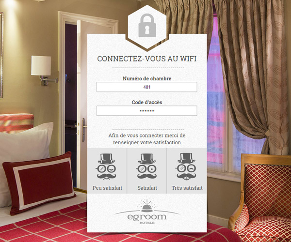 connexion wifi egroom hotels