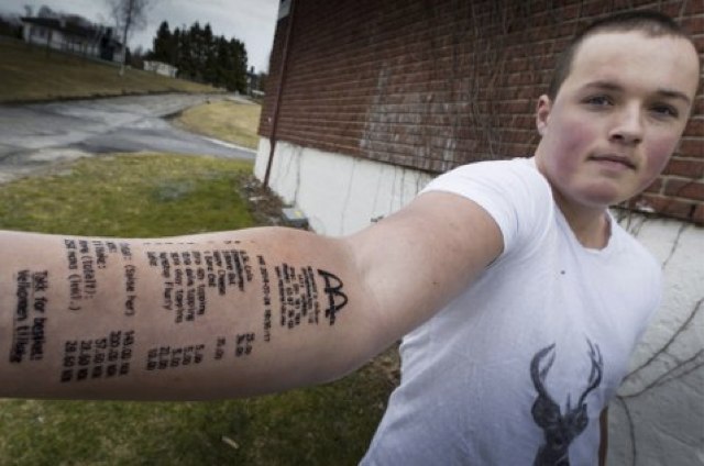 tatouage facture mcdonalds norvegien