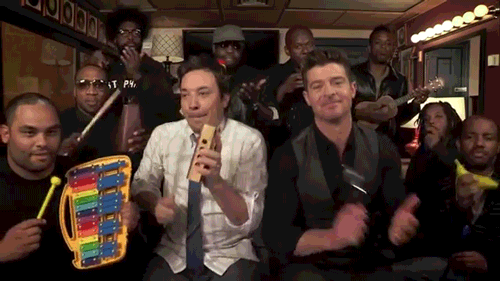 jimmy fallon robin thicke roots