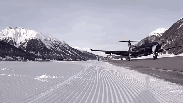 gif vitesse snow avion
