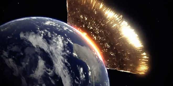Discovery Channel simulation asteroide frappe la terre
