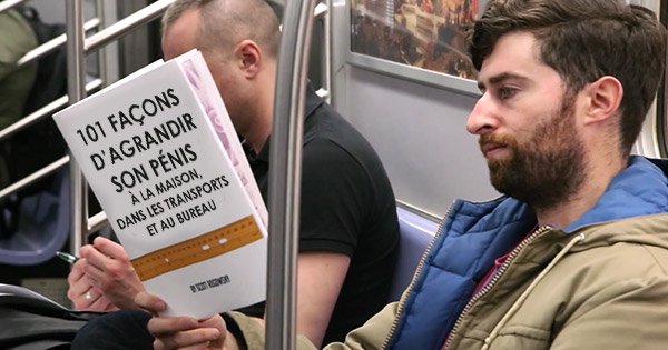 couverture livre genante métro