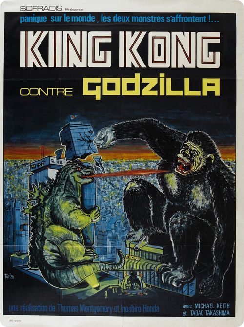 L'affiche du film Godzilla en 1962