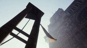 guillotine aux pieds de la Cathédrale