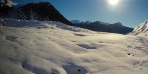 glacier go pro alaska film drone