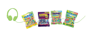 paquets de bonbons haribo pik