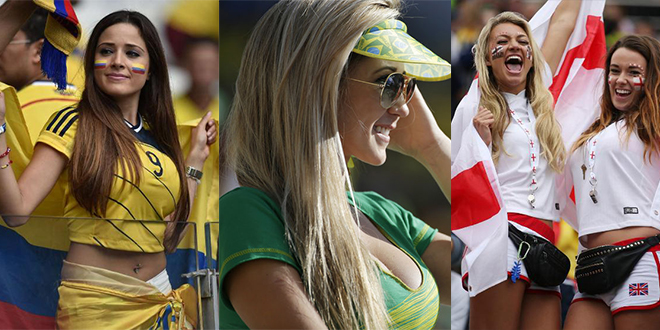 les plus belles supportrices de la coupe du monde de football 2014