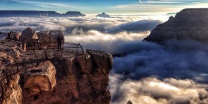 grand canyon mer nuages