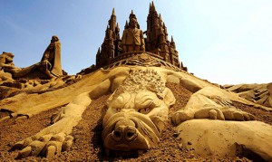 sculpture sable dragon