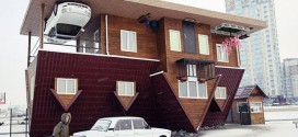 Krasnoyarsk maison a l'envers russie